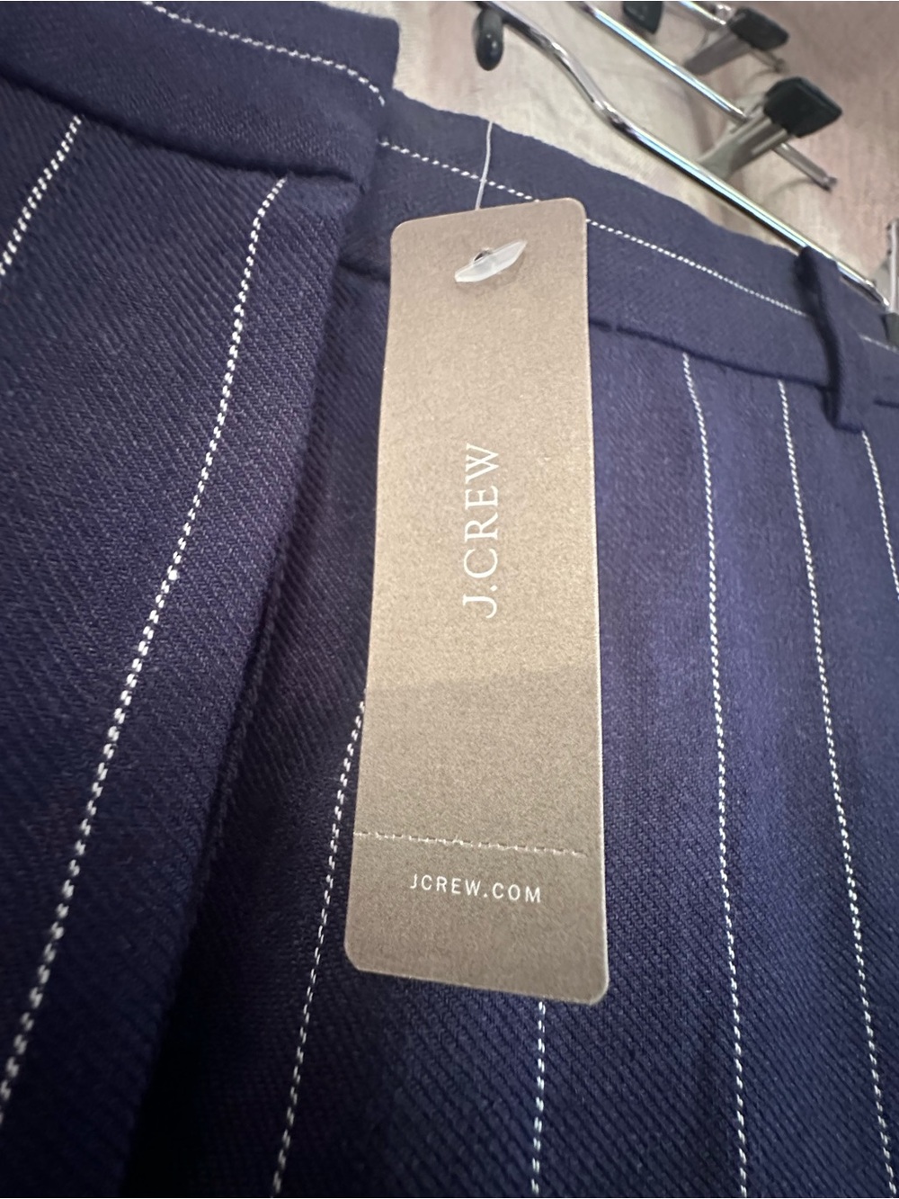 J.Crew Women’s Navy Pinstripe Pants NWT